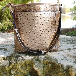 Ostrich Crossbody Bag